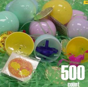 lot 3406 image: Happy Easter 500 Eggs Toy Set with Plastic Eggs and Bunny
