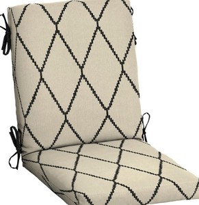 lot 5411 image: Arden Dining Chair Cushion 100% Polyester Fabric 3 pack approximately 45 by 25 in