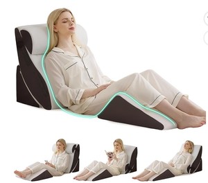 lot 5431 image: 4PCS Wedge Pillow Set for After Surgery, Orthopedic Bed Wedge Pillow for Back Pain Relief