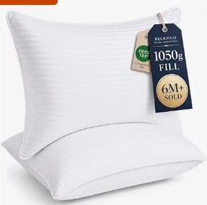 lot 9523 image: Berkshire Pillows Down-Alternative 2 Pack Queen Size