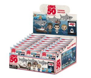 lot 11502 image: Jaws 50th Anniversary 3D Foam Bag Clip Series 1 24 Pieces