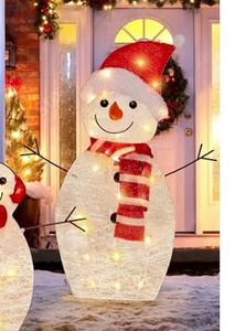lot 14302 image: Outdoor Snowman (stock photo not exact)