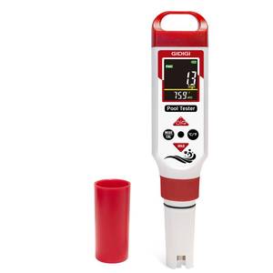 lot 1905 image: GIDIGI Digital Chlorine Tester Pool Salinity Meter, 7-in-1 pH Meter Test FAC pH Salt ORP TDS EC,Hot Tub Chlorine Meter with Backlit Display Screen for Drinking Water Quality Chlorine Level,Pool Tester