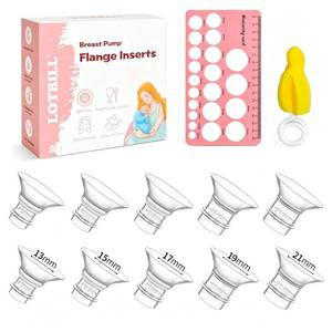 lot 2262 image: Flange Insert 1315171921mm 10PCS Compatible with Momcozy S12 ProS9 ProS12S9MedelaSpectra etc Electric Breast Pump 24mm FlangeShield, Reduce 24mm Tunnel Down to Correct Size