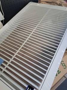lot 3444 image: HVAC Premium Aluminum Return Filter Grille 16in x 25in White