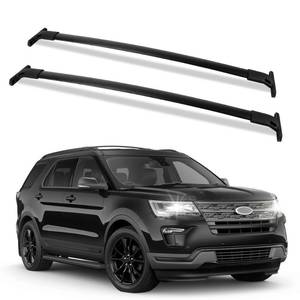 lot 5443 image: FLYCLE Roof Rack Crossbars Compatible with 2016-2019 Explorer, Car Cargo Roof Racks Cross Bars Rooftop Luggage Kayaks Bicycles Snowboard Canoe Carrier Cargo Bag