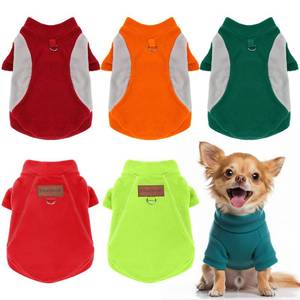 lot 6165 image: Sunnymove 6 Pack Fleece Dog Sweater with Leash Ring Winter Clothes Turtleneck Sweatshirt Warm Pullover Polyester Jacket Lightweight Pet Cold Weather Coat for Small Medium Large Dog Cat(Small 3-6lbs)