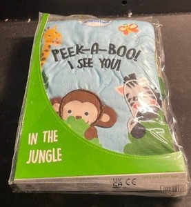 lot 12254 image: Peek-a-Boo I See You In the Jungle Infant Cloth Book