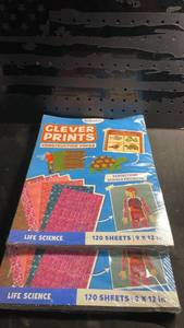 lot 12274 image: Skillmatics Clever Prints Construction Paper Life Science 120 Sheets 9x12 (Pack Of 2)