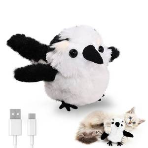 lot 12297 image: Petbobi Cat Toys Flapping Bird� Interactive Bird Cat Toy with Flapping Wings and Chirping Sounds, USB Rechargeable Motion-Activated Catnip Toy for Indoor Cats and Kittens (Non-Flying)