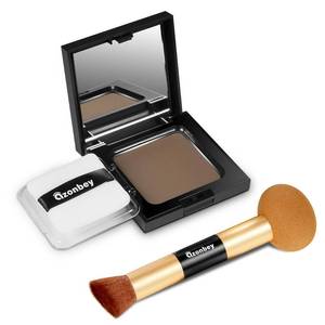 lot 12347 image: Hairline Powder for Thinning Hair and Gray Roots � Water and Sweat Resistant Root Touch Up Hair Color Concealer for Hair Loss, Hair Filler for Women and Men, with Brush (Brown)