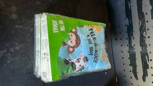 lot 12360 image: Peek-a-Boo Cloth Book with Monkey and Cow Characters (Pack Of 2)