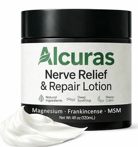 lot 2220 image: Alcuras Nerve Relief and Repair Lotion 4 fl oz 120mL
