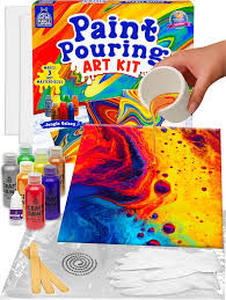 lot 4180 image: Paint Pouring Art Kit