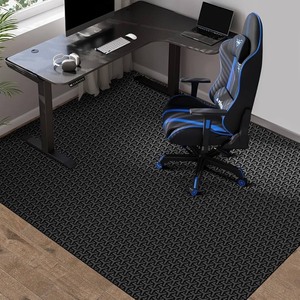 lot 5437 image: Urban fiber style office chair floor mat approximately 70 by 45 in