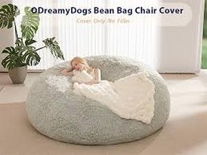 lot 5479 image: ODreamyDogs Bean Bag Chair Cover 51x30 inch