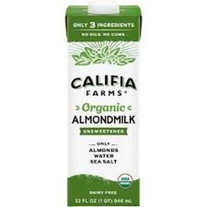lot 5525 image: Califia Farms Organic Almondmilk Unsweetened 32 fl oz 6-Count