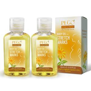 lot 12434 image: PEGO Stretch Mark Oil for Pregnancy, Maternity Body Oil for Stretch Mark Prevention & Reduction, Hydrating Skin Care, 4.06oz (2Pack)