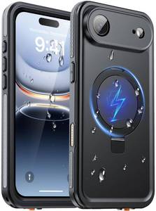 lot 12435 image: Oterkin Magnetic Waterproof for iPhone Air Case withBuilt-in Screen ProtectorInvisible KickstandFit for MagSafe360� Full Body Sealed Heavy Duty Rugged IP68 Underwater Case for iPhone 17 Air