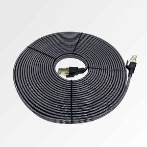 lot 18346 image: YANGER Cat8 Ethernet Cable 10FT, Nylon Braided High Speed Heavy Duty Network LAN Patch Cord, 40Gbps 2000Mhz with Gold Plated RJ45 Connector, Indoor&Outdoor for ModemRouterGamingPC