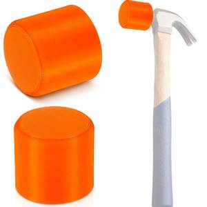 lot 18349 image: Lothee 2 Pcs Soft Blow Hammer Cover Compatible with 10 oz, 1 14 Face, 1 Side Wall Rubber Mallet Hammer Cap for Steel Hammers, Durable Blow Mallet Cover Tool for Carpentry, Finish Work