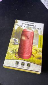 lot 18481 image: soundBound Portable Wireless Speaker Excursion Boom Red