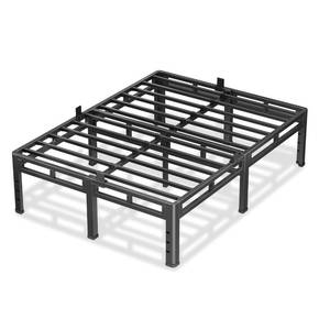 lot 19367 image: NKZ 18 Inch Queen Size Metal Bed Frame & Box Spring 2 in 1 Platform with Round Corner Legs, 4000Lbs Heavy Duty, Mattress Slide Stopper, Headboard Hole, Noise-Free, Easy Assembly