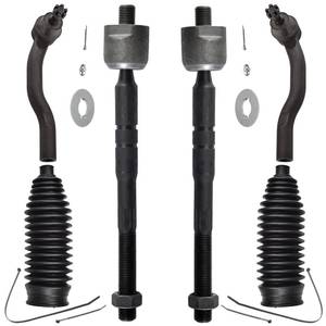 lot 19381 image: ASTARPRO - Front Tie Rods Kit 4 Inner and Outer Tie Rods 2 Boots Kit Replacement for 2007-2011 Toyota Camry