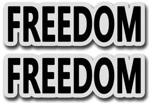 lot 20304 image: 2 Pack Charlie Kirk Freedom Car Magnet Auto Truck Fridge Magnetic Decal Bumper Magnet