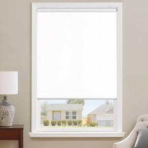 lot 1875 image: ChrisDowa Cordless Roller Blind White 28 W x 72 H