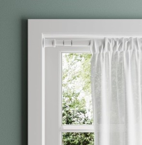 lot 5493 image: Zenna Home Easy To Install Adjustable Tension Smart Window 51 To 120, White