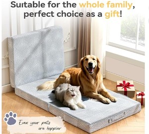 lot 5509 image: BDEUS Memory Foam Folding Topper (stock photo not exact)