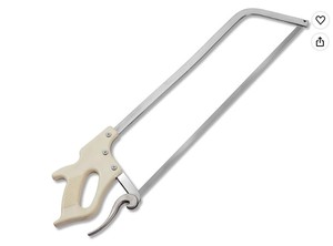 lot 5510 image: KATA Meat & Bone Saw SK5 Saw Blade Polypropylene Handle Stainless Steel Frame