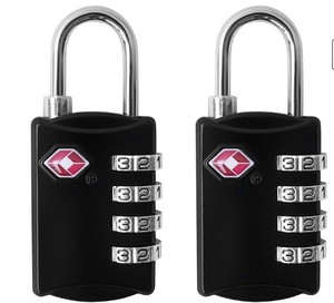 lot 6200 image: Cerradura TSA 2-Pack Combination Padlocks