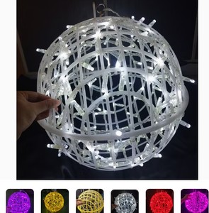 lot 18364 image: String & Fairy Lights LED Rope Light Sphere White