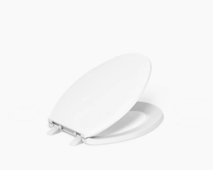 lot 19380 image: Kohler Elongated Bowl Seat 18.5 inch Quiet-Close ReadyLatch Hinge