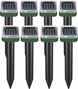 lot 1023 image: Mole Repellent Solar Powered, 8 Pack Waterproof Ultrasonic Gopher Vole Repellent Outdoor, Rat, Squirrel, Skunk, Repellent for Lawn Garden Yard
