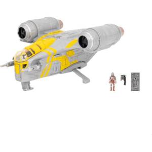 lot 1052 image: Star Wars Micro Galaxy Squadron Razor Crest - 7-inch Vehicle with 1-Inch Micro Figure Accessory
