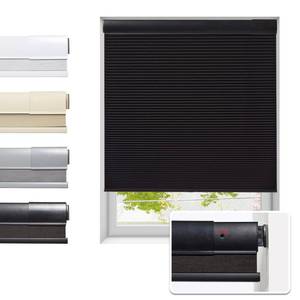lot 1966 image: Tonature No Drill Cellular Shades for Indoor Windows, Thermal Insulating & Noise Reducing Honeycomb Blinds, Free Stop Cordless Blackout Shades, Black, 35 12 W x 64 H