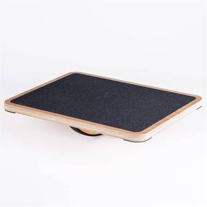 lot 1994 image: StrongTek Advanced Balance Board, Wooden Wobble Board with Cross Base, 360° Directional Wobble, Non-Slip Balance Trainer for Core Strength, Stability Training, Fitness and Coordination