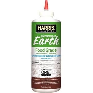 lot 2369 image: HARRIS Diatomaceous Earth Food Grade, Half Pound with Easy Application Puffer Tip