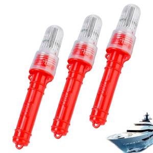 lot 2381 image: Boat Flares, Marine Flares, Waterproof Boat Safety Kit, 2025 Upgraded Emergency Signals, LED Lights Marine Emergency Kit for Fishing Nets, Buoys, Boating, Life Rafts (3PCS, Red)