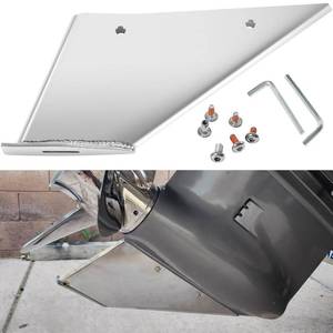 lot 2382 image: sevencow 27341 Skeg Guard Safe-Skeg Protector for Mercury Mariner 40-50-60HP 2 & 4 Stroke 2003-Present & for Evinrude for Johnson 40-50HP 4 Stroke 1999-2003 Marine-Grade Stainless Steel Skeg Repair