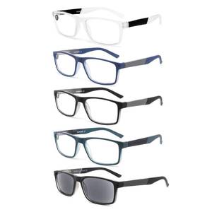 lot 2407 image: DONGDI Blue Light Blocking Reading Glasses 4 Pack Computer Readers for Women Men,Anti Glare UV Ray Filter Eyeglasses�� (5pack-mix, 1.50)