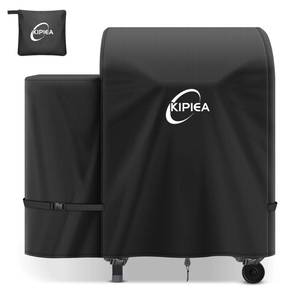 lot 2422 image: Kipiea 600D Heavy Duty Grill Cover for Traeger Tailgater 20 (TFB30KLF), Waterproof Wood Pellet BBQ Grill Cover with Windproof Buckles for Traeger 20 Series, Junior, Anti-UV, No Tear, No Fading