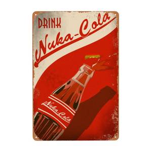 lot 2477 image: Vintage Nuka Cola Metal Sign, Retro Fallout Tin Signs for Garden Garage Decor, Classic Gift for Man Cave Bar Home Bedroom 8 x 12 Inch