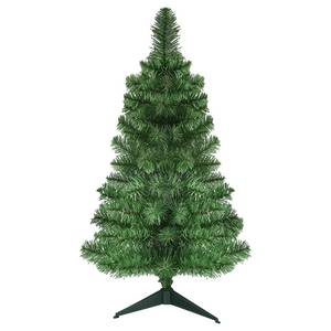 lot 3529 image: OULONGER 3Ft Premium Artificial Small Mini Christmas Tree for Tabletop,Home, Office, Indoor and Outdoor Decor,Holiday Decoration,Easy Assembly Metal Hinges & Foldable Base 160 Branch Tips Green Tree