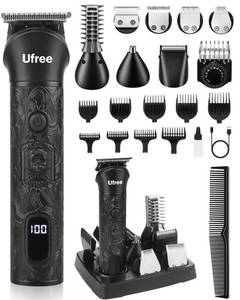 lot 4331 image: Ufree Beard Trimmer for Men, Electric Razor Shavers, Cordless Hair Clippers, 7 in 1 Beard Grooming Kit for Mustache, Body, Nose and Facial, Gifts for Men