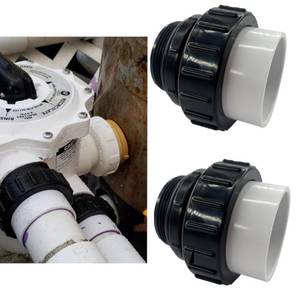 lot 4352 image: HJSIUTV 21063-200-000 2 MIP x 2 PVC Hi Temp Union Compatible with Pentair Whisperflo and Intelliflo Swimming Pool and Spa Pumps High Temperature Unions (2 pack)