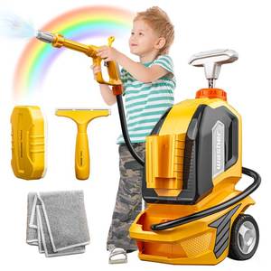 lot 5583 image: Car Wash Toys for Kids Ages 3-8, Manual Pressure Washer with 60oz Tank, Realistic Pretend Play Cleaning Set with Sponge & Towel, Outdoor Garden Water Toys Gift for Toddler Boys Girls